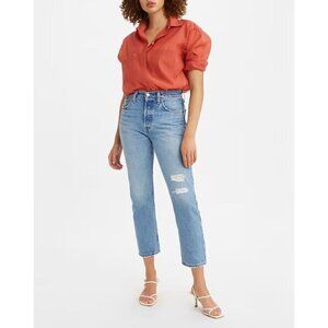 NWT LEVI'S 501 Women's Size 31 x 26 ORIGINAL CROPPED button fly JEANS MSRP $98